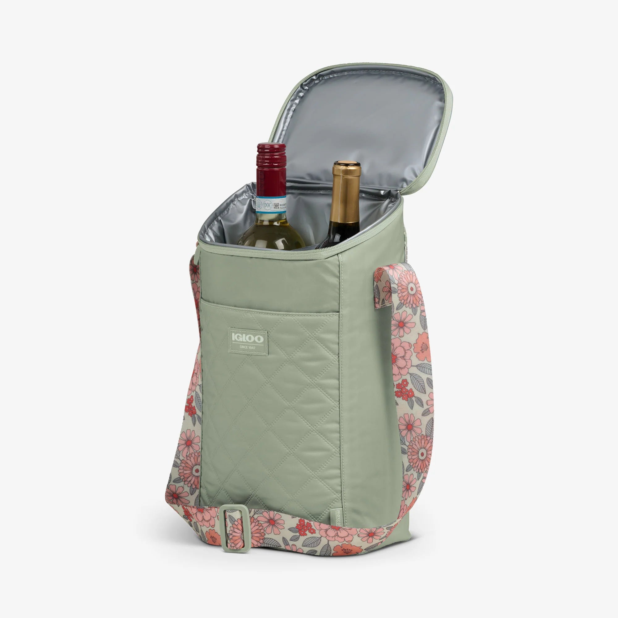 Igloo Outdoor Floral MaxCold DUO Vertical CrossbodyCooler Bag - Image 4