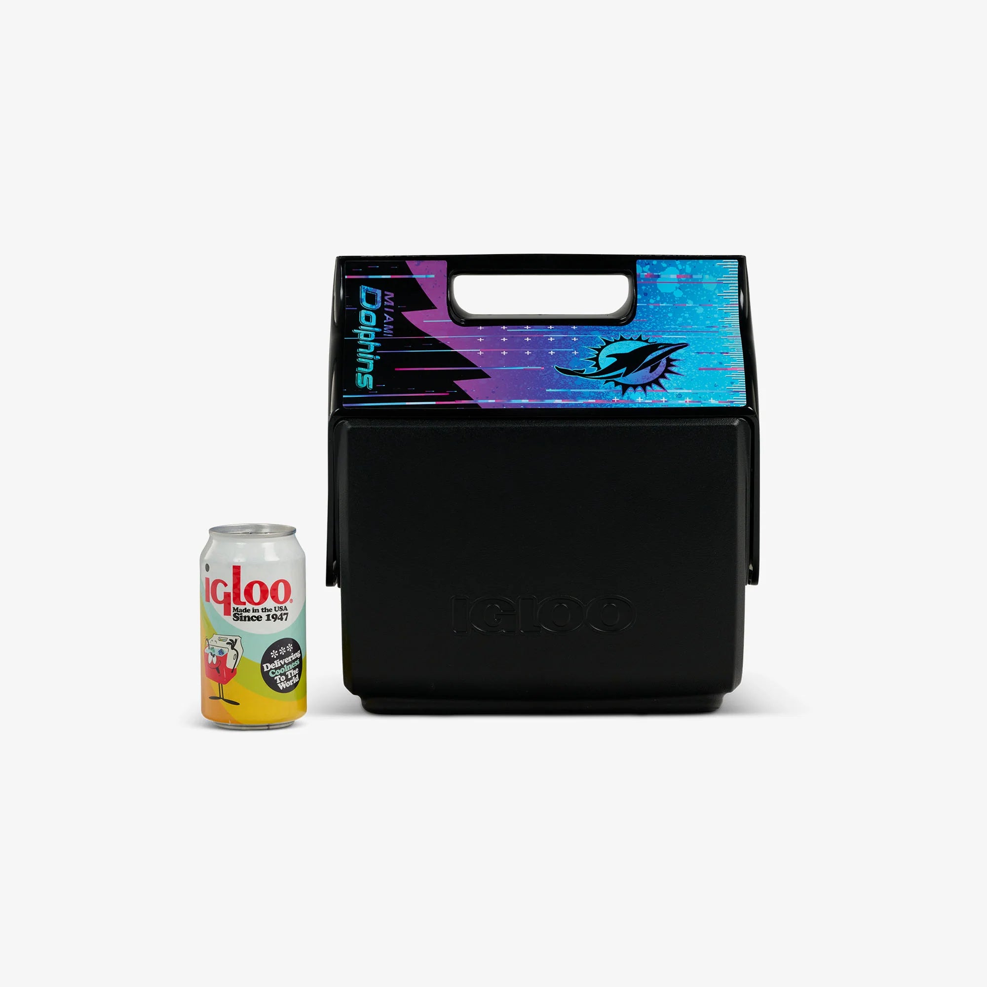 Igloo Outdoor NFL Neon Miami Dolphins Little Playmate 7 Qt Cooler - Image 5