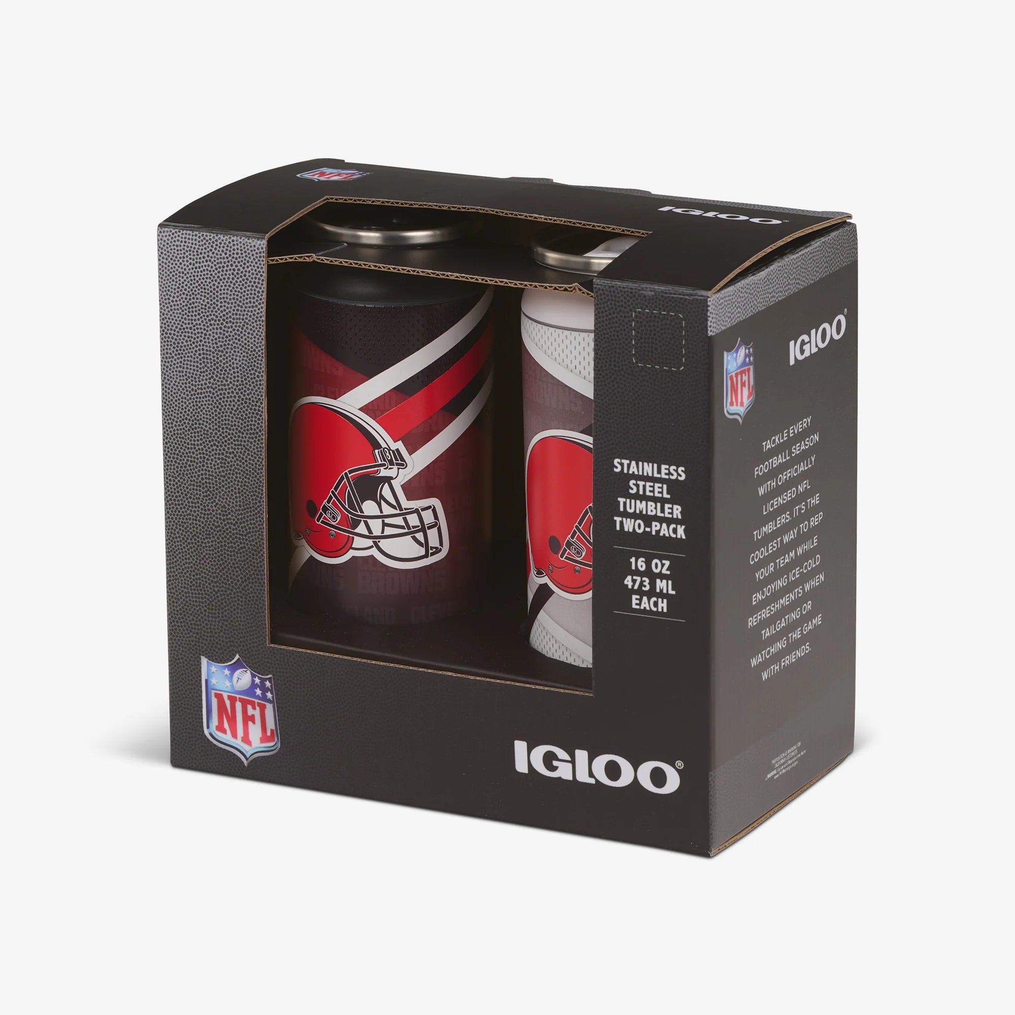 Igloo Outdoor Cleveland Browns Home & Away 16 Oz Can 2-Pack - Image 5