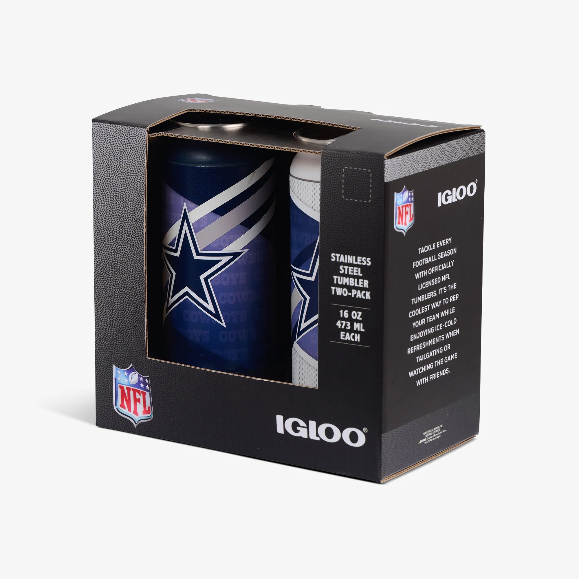 Igloo Outdoor Dallas Cowboys Home & Away 16 Oz Can 2-Pack - Image 5