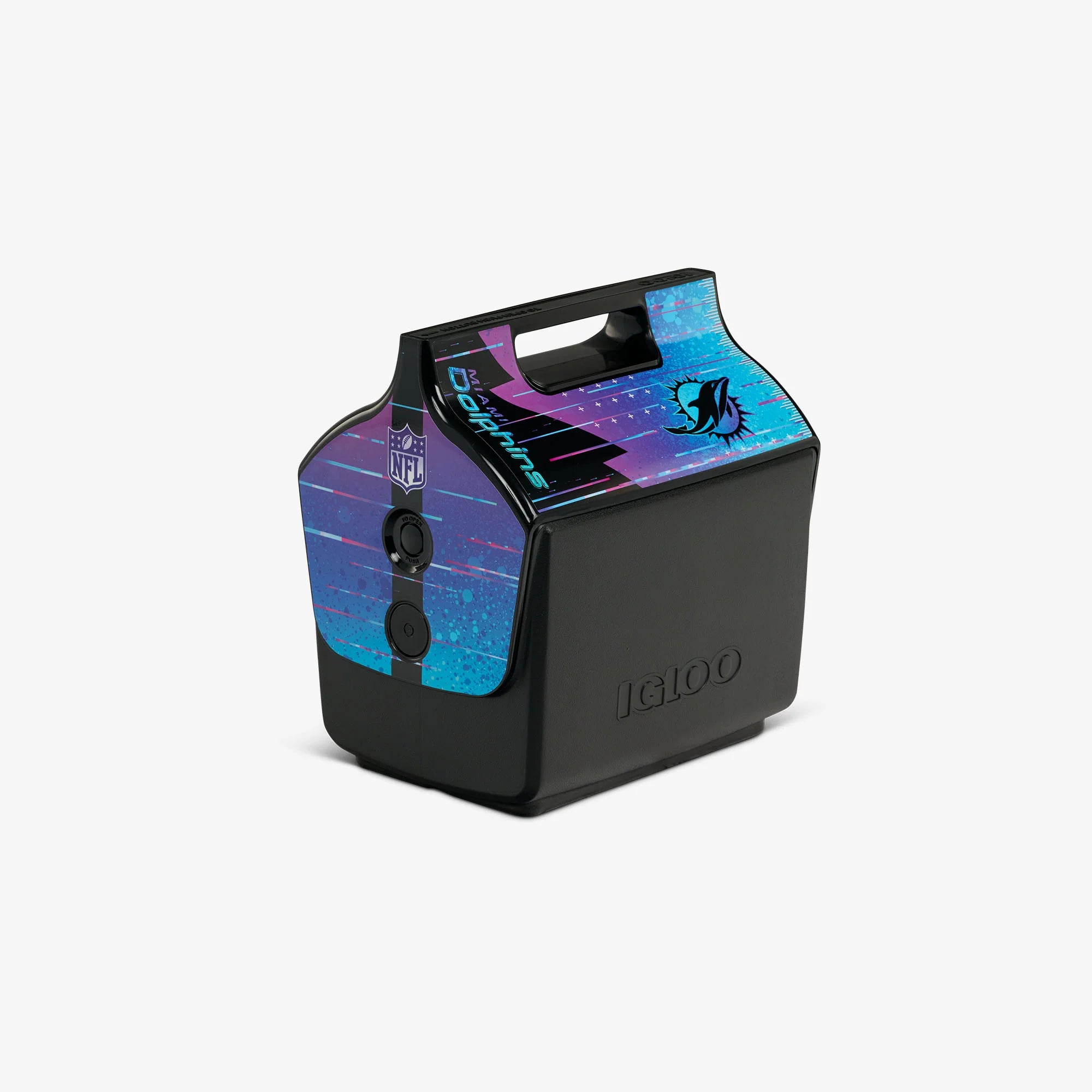 Igloo Outdoor NFL Neon Miami Dolphins Little Playmate 7 Qt Cooler - Image 4