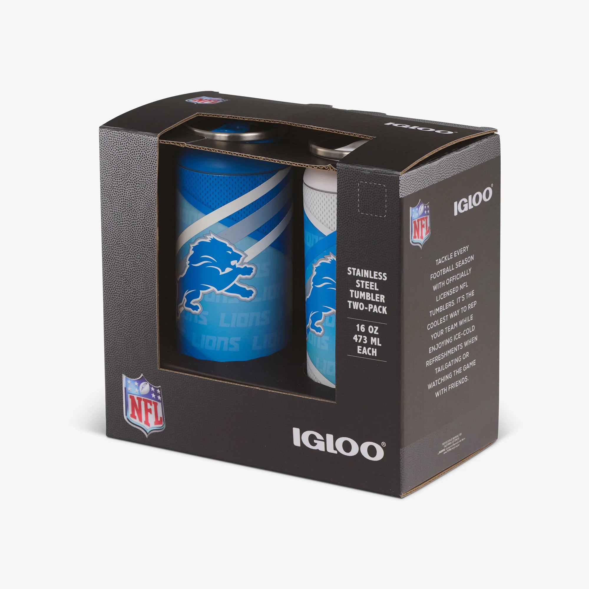 Igloo Outdoor Detroit Lions Home & Away 16 Oz Can 2-Pack - Image 5
