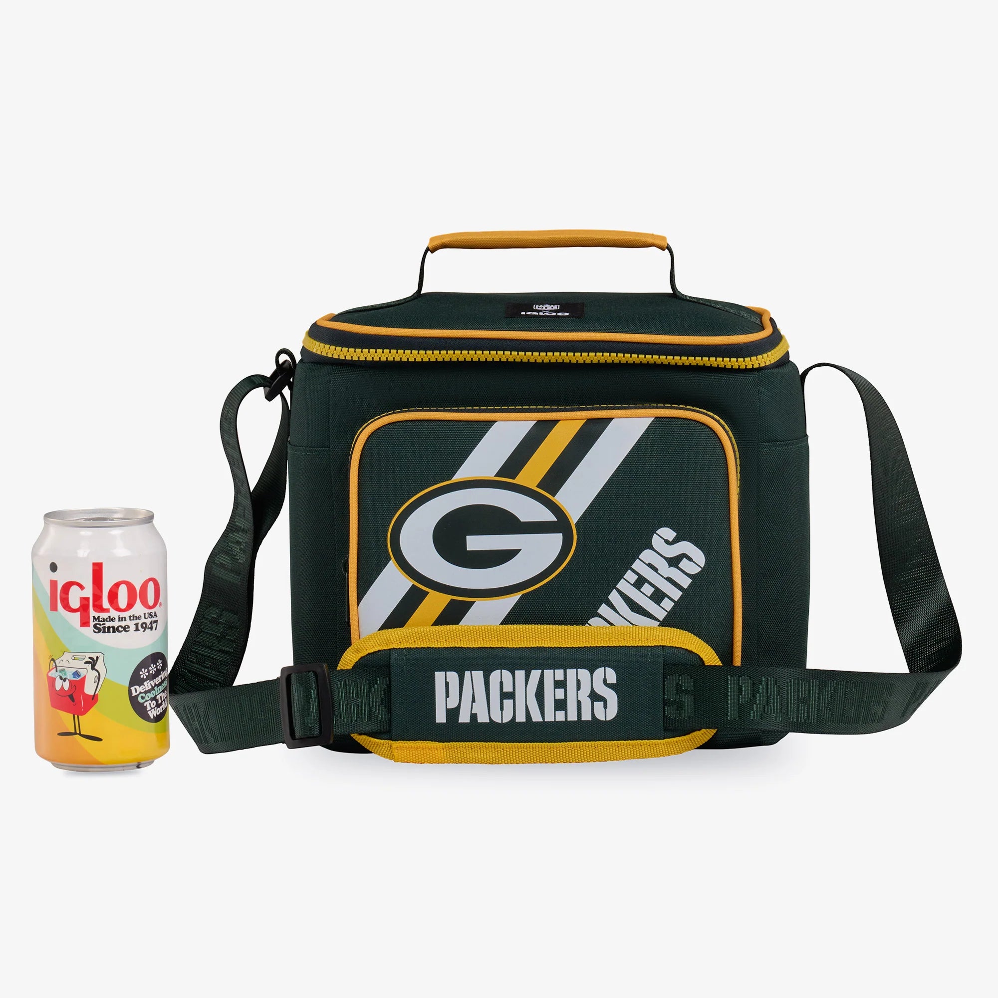 Igloo Outdoor Green Bay Packers Square Lunch Cooler Bag - Image 5