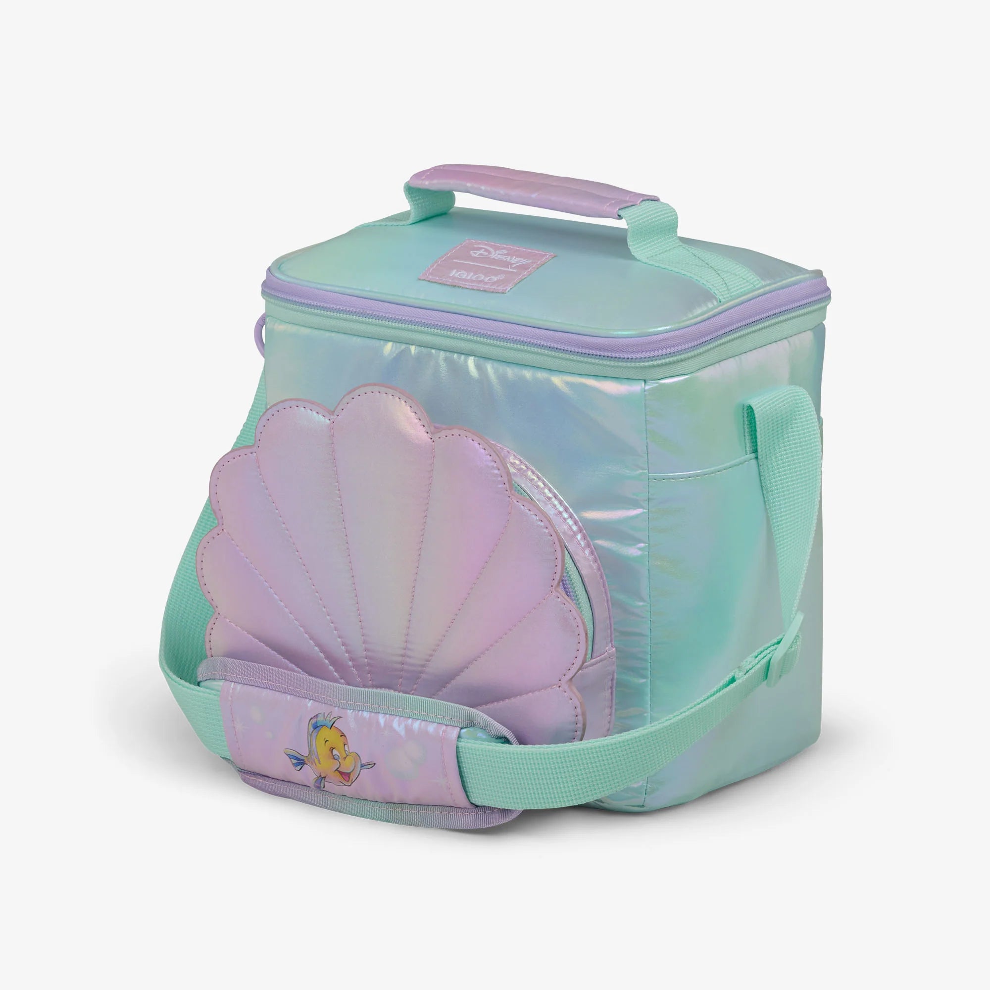 Igloo Outdoor Disney The Little Mermaid Seashell Square Lunch Cooler Bag - Image 2