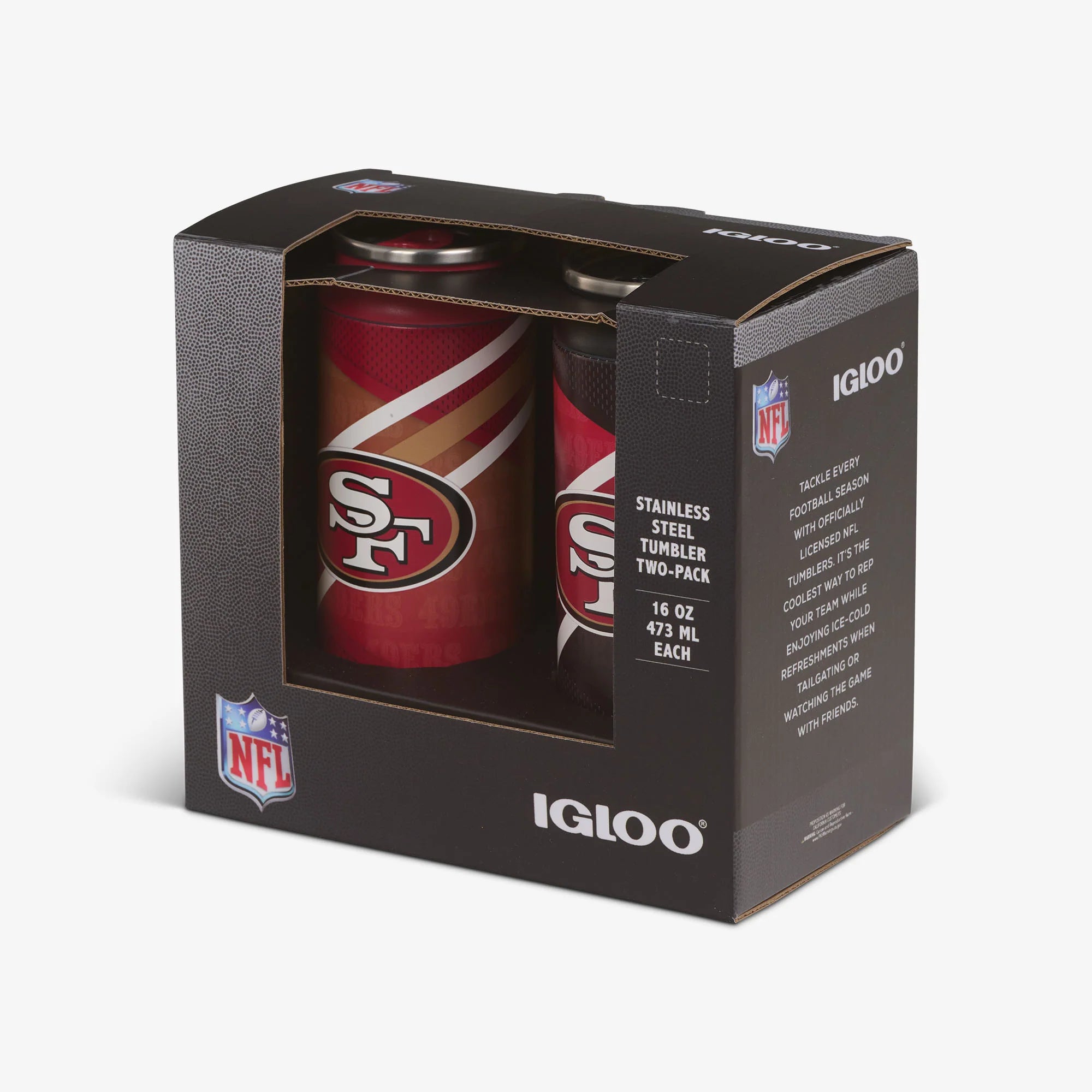 Igloo Coolers San Francisco 49ers Home & Away 16 Oz Can 2-Pack - Image 5