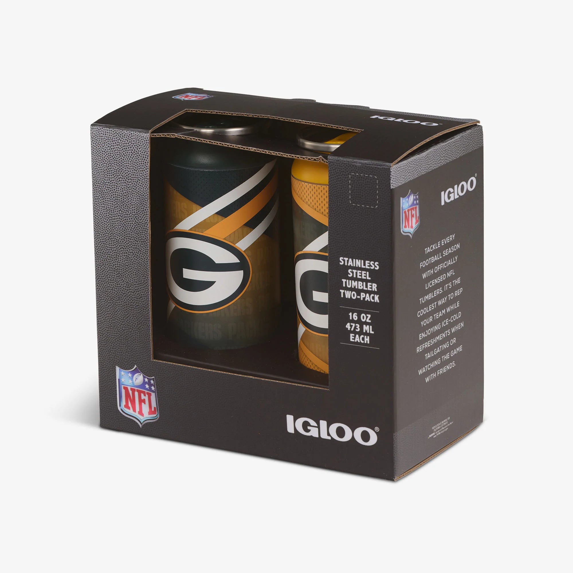 Igloo Outdoor Green Bay Packers Home & Away 16 Oz Can 2-Pack - Image 5