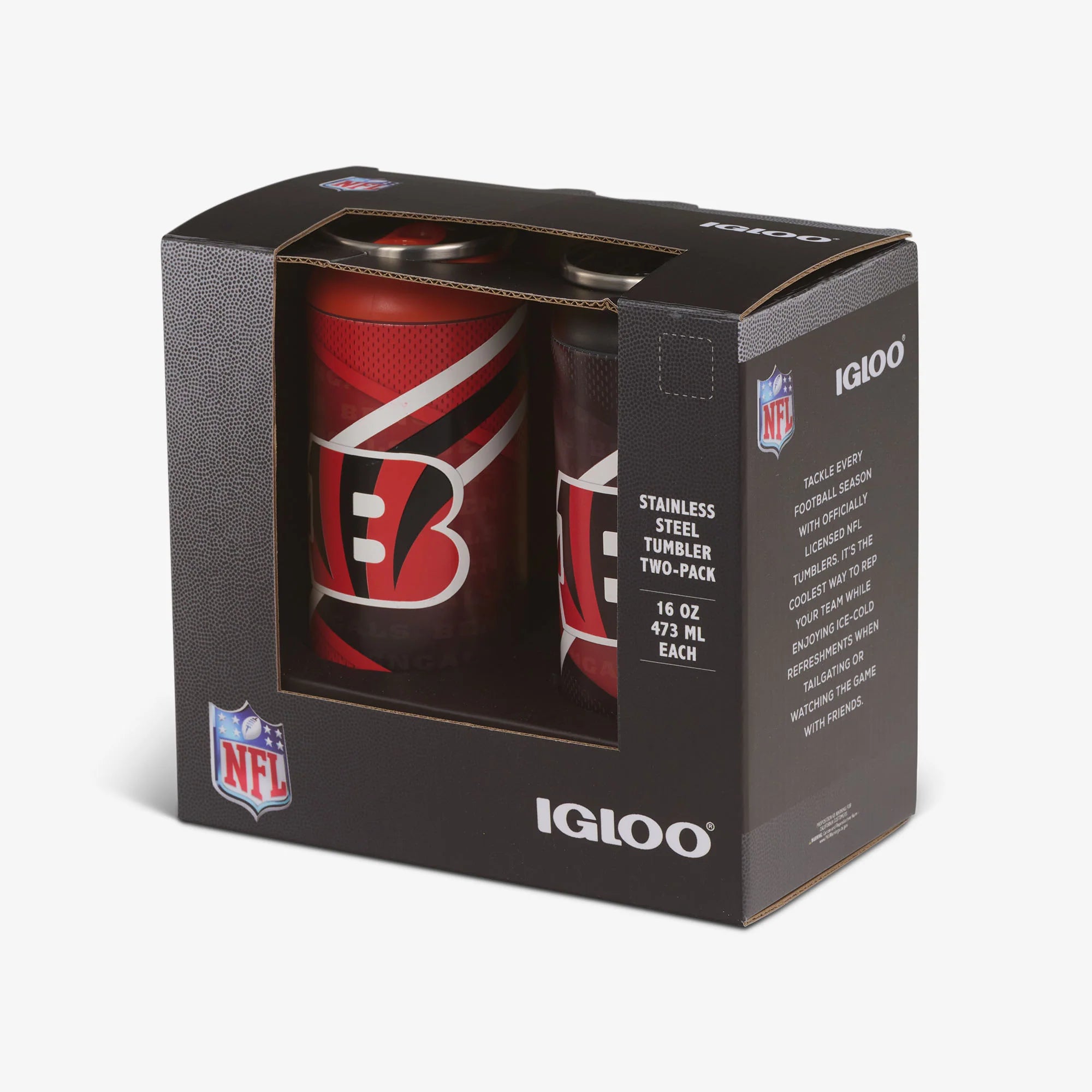 Igloo Outdoor Cincinnati Bengals Home & Away 16 Oz Can 2-Pack - Image 5