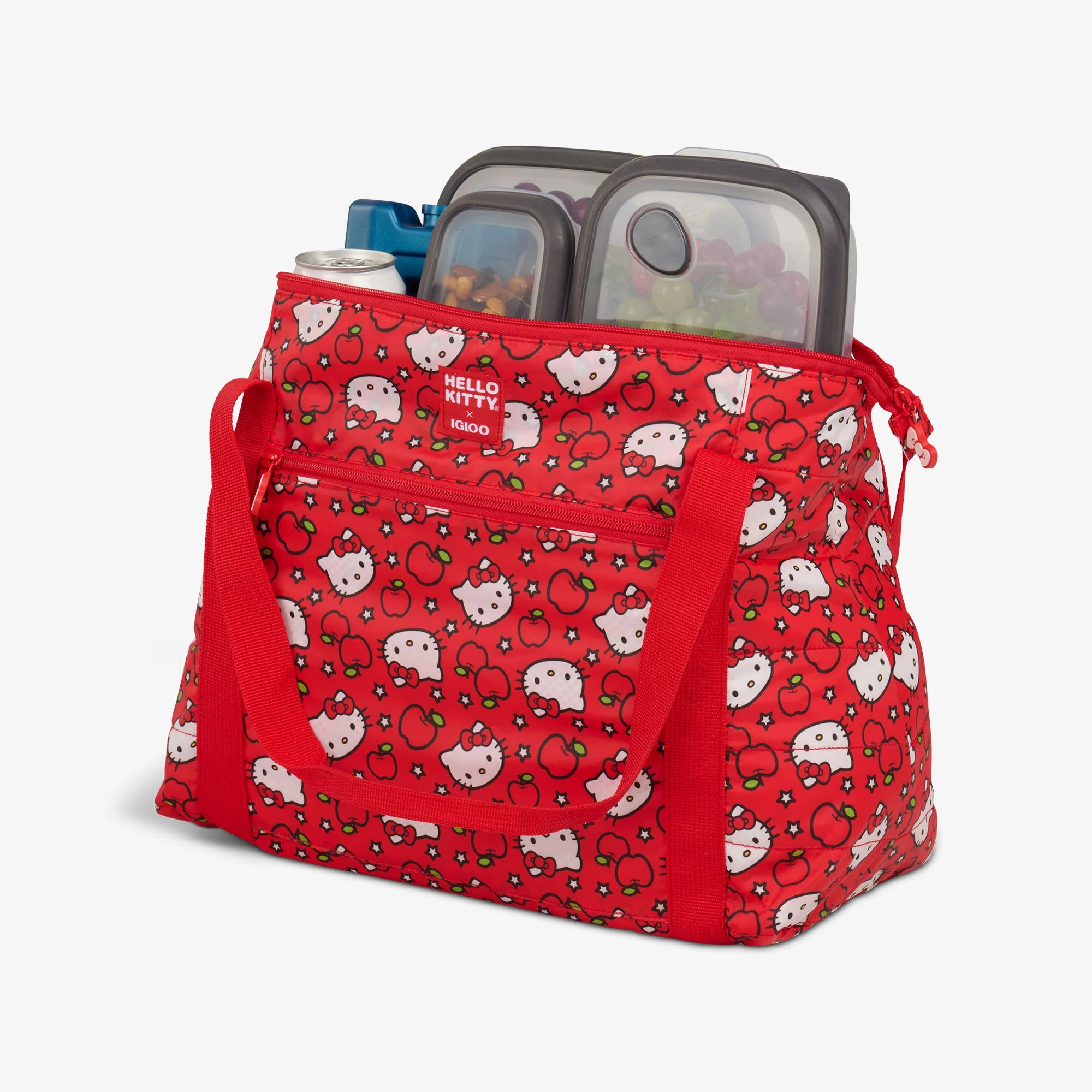 Igloo Outdoor Hello Kitty Red Apples Packable Puffer 20-Can Cooler Bag - Image 4