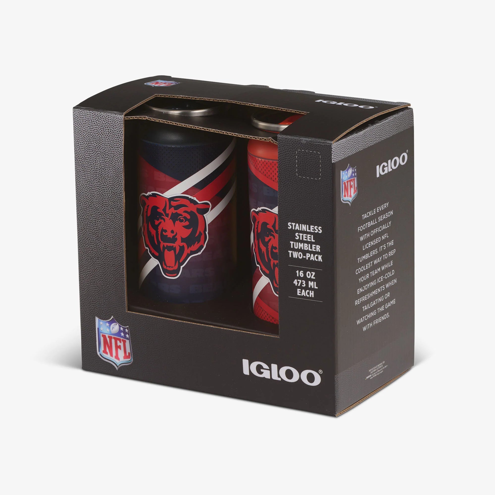 Igloo Outdoor Chicago Bears Home & Away 16 Oz Can 2-Pack - Image 5